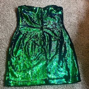 Pretty Green Sequin Dress